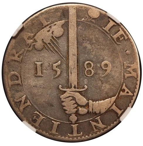 1589 Netherlands Maurice of Nassau Silver Jeton Medal - NGC VF 25