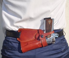 Ottoza Handmade Leather Gun Holster Compatible with Glock (17/19/19X/22/23) R...