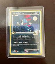 Pokémon TCG Weavile G 17/127 Platinum Holo Rare 80 HP Eng 2009