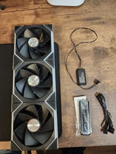 Lian Li UNI FAN SL WIRELESS Reverse Blade Black Color 3x 12cm Fan Pack with 