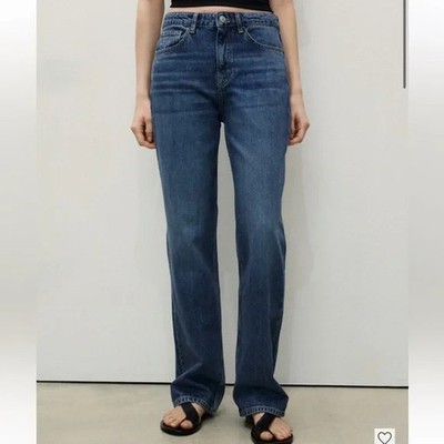 Mango MATILDA MEDIUM-RISE STRAIGHT-FIT JEANS size 2