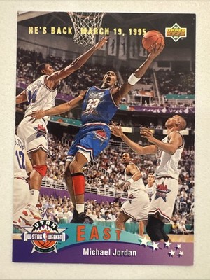 1993 Upper Deck Michael Jordan  He s Back March 19 1995  All Star Weekend Card