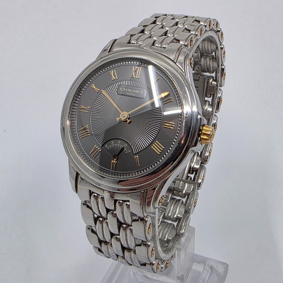 CHAUMET Automatic 22B-292 Stainless Steel & 18k Power Reserve Mens