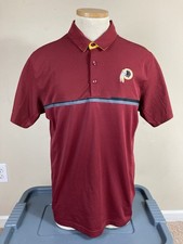 Nike Dri Fit NFL On Field Washington Redskins Polo Shirt Men  s M