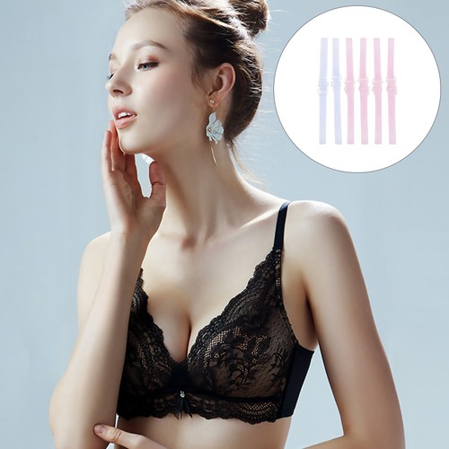 6 Pairs/pack Lingerie Strap Pads Silicone Invisible Straps Bra Replacement - Picture 7 of 12