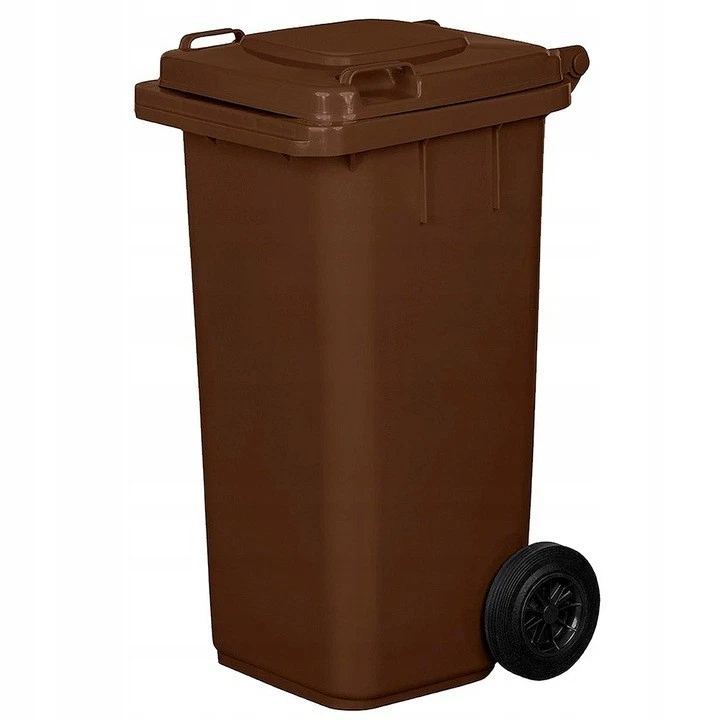 Mülltonne Müllbehälter 120L mit Deckel 2 Rad Behälter Abfalltonne 6 Farben - Bild 4 von 4