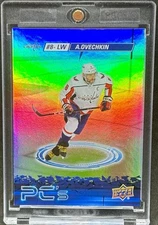 Alex Ovechkin RARE HOLO FOIL REFRACTOR INVESTMENT CARD SSP CAPITALS MVP MINT