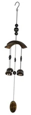  91954 Asian Bell Chimes Wood and Metal Wind-Bells Wind Chime for Patios 
