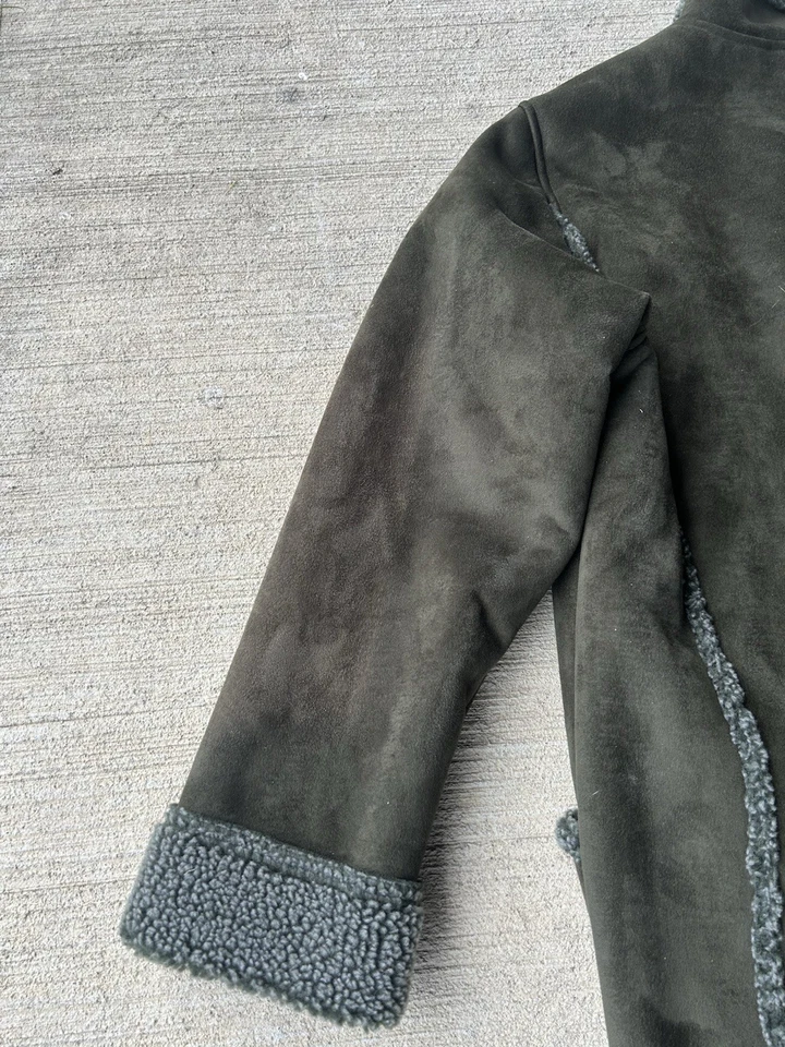 Abrigo LL Bean para mujer grande forrado de sherpa imitación gamuza piel de oveja chaqueta chaquetón Foto 4 de 4