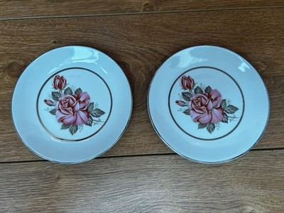2er Set englische Eisenstein Salem Silber Elegance Beilagenteller in gutem Zustand