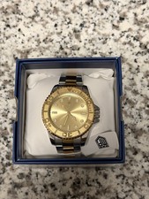 Men’s Watch Montres Prestige Gold Silver Analog Wristwatch w/ Box