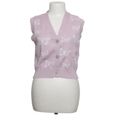 Primark, pullunder, taille : M, violet/blanc, polyester/viscose, imprimé #PU3 - Photo 1/4