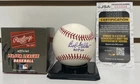 Bob Feller HALL OF FAME HOF Autographed OMLB Baseball - MINT - JSA