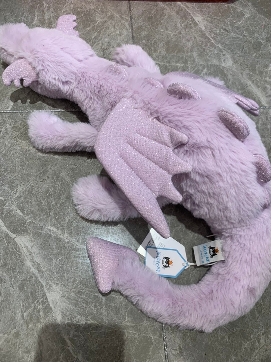 Jellycat 20in Lavender Dragon - new with tags & dust bag | eBay