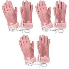 3 Sets Warming Gloves with Warmers Built Ladies Heated Rechargeable