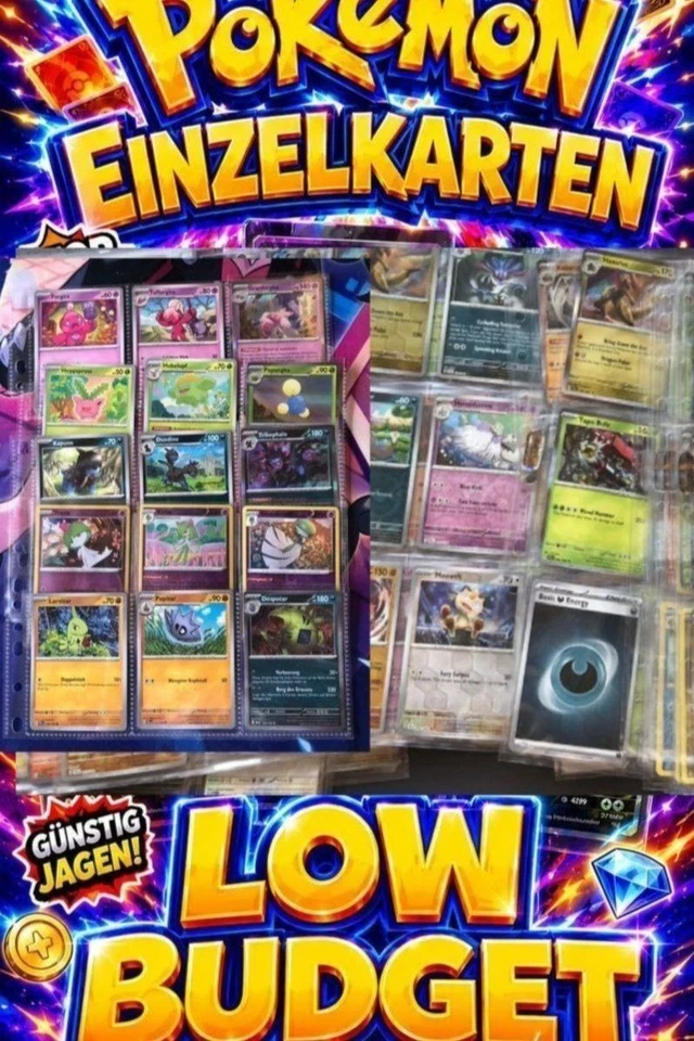 Pokemon - Einzelkarten, Holo-Sheets LOW BUDGET alles ab 1€