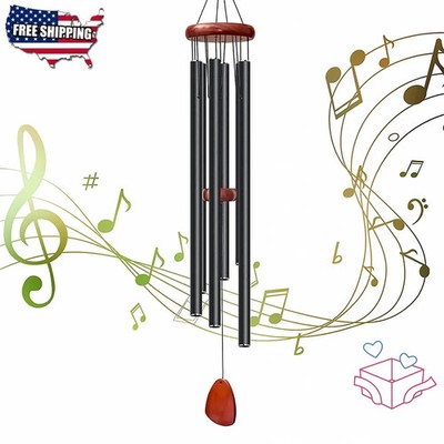 Large Deep Resonance Serenity Wind Chimes Metal Deep Tone Outdoor Home Decor US