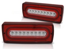 LED Lightbar Rückleuchten passend für Mercedes G-Klasse W463 90-12 Rot/Chrom LED Lightbar Rückleuchten passend für Mercedes G-Klasse W463 90-12 Rot/Chrom