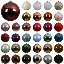 1 Weihnachtskugel Kunststoff 14-40cm groß br...