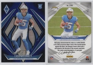 2024 Panini Phoenix Rookies Blue Fade /249 Ladd McConkey #216 Rookie RC