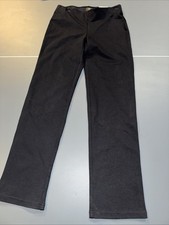  50 JM Collection Women's Black Ponte-Knit Pull-On Pants Petite Size Small
