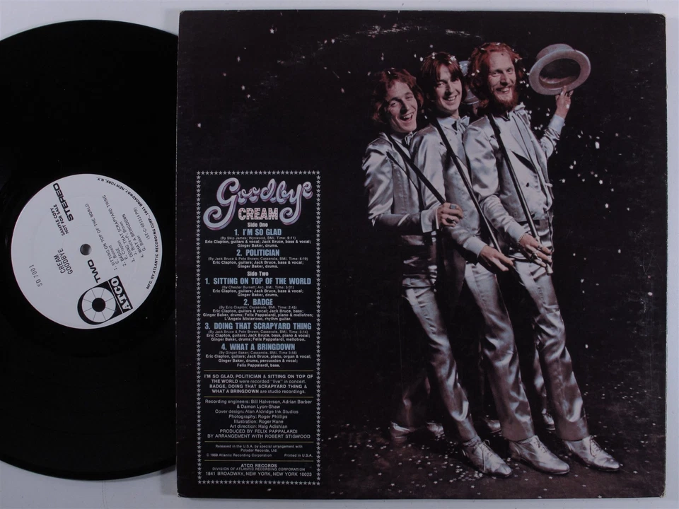 CREAM Goodbye ATCO LP VG+ wlp gatefold with poster b - Bild 2 von 3