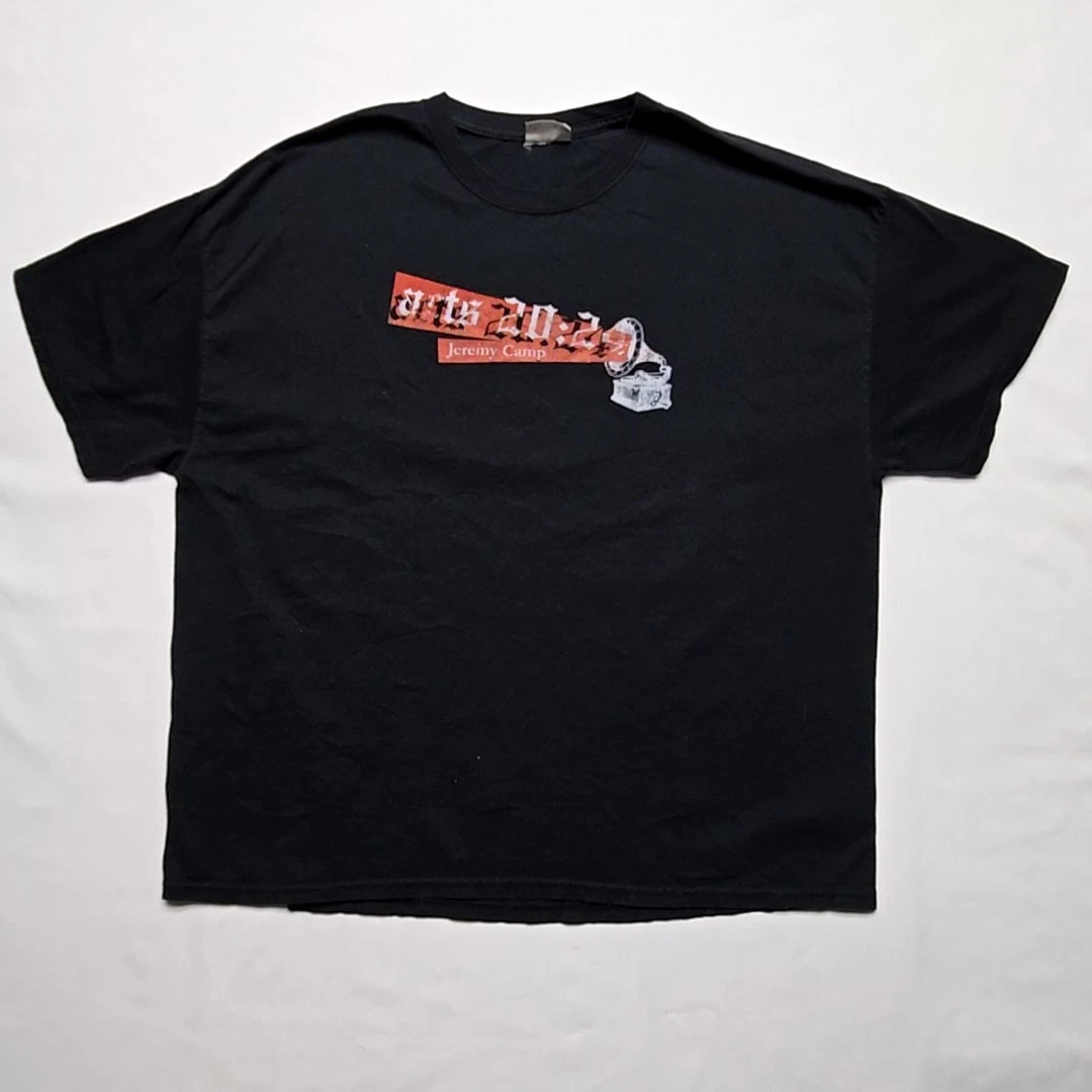 Jeremy Camp Acts 20:24 Shirt Gospel Music Mens XL Black Graphic Tee 2000s