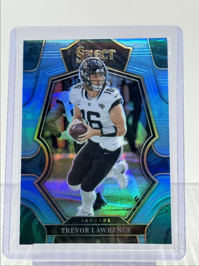 TREVOR LAWRENCE 2022 SELECT PREMIER LIGHT BLUE PRIZM JAGUARS /99 Q1977