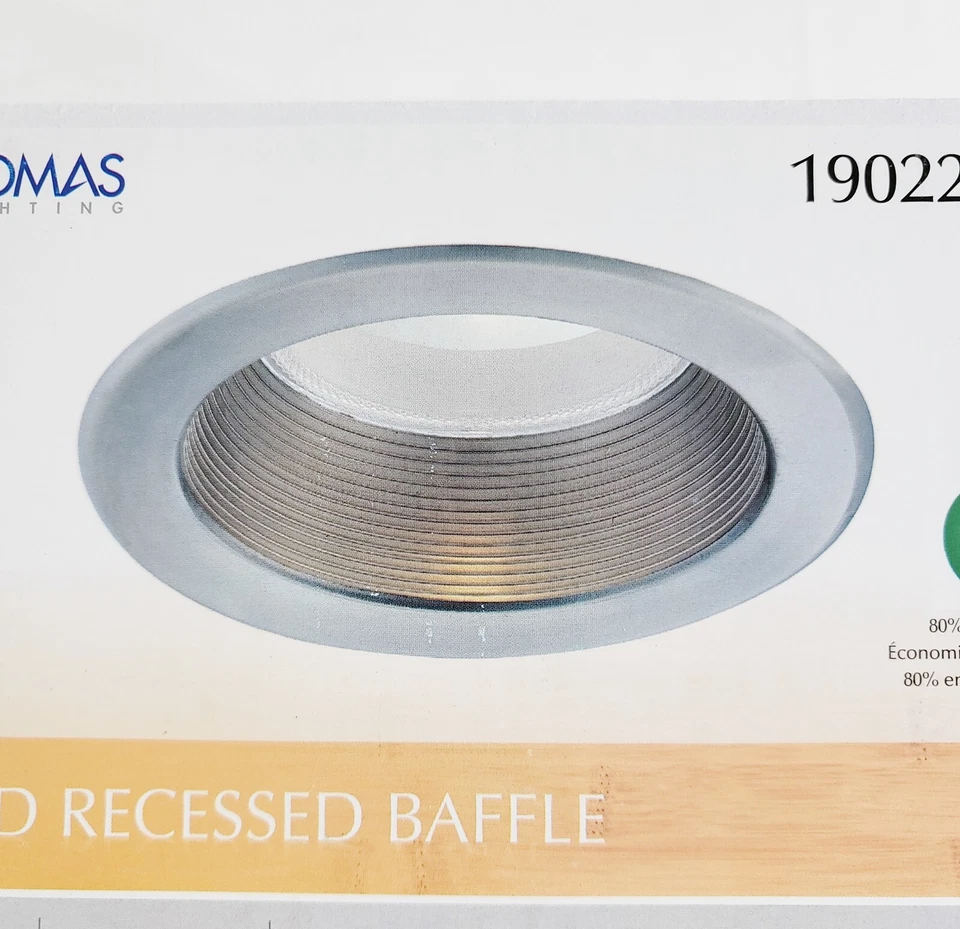 (4) New THOMAS LIGHTING 6" LED Recessed Baffle 190224217 14W 730 Lumens 85 CRI - Image 4 of 4