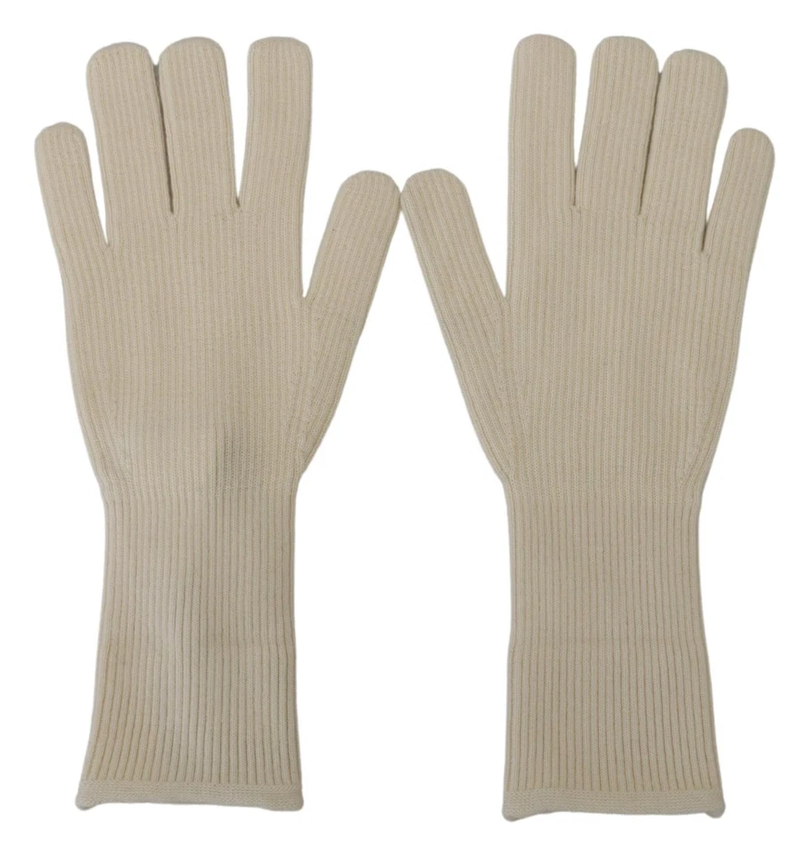 Guantes DOLCE & GABBANA para Hombres Blanco Cachemira Tejido Manos Mitón s. 9 / M 300usd Foto 2 de 4