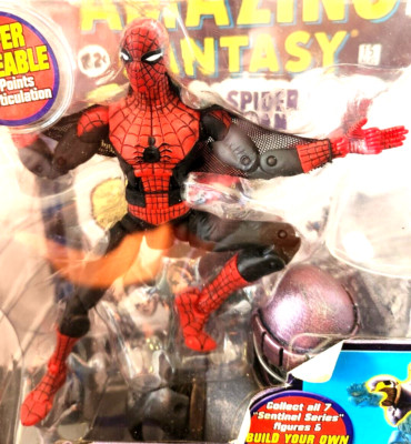 ToyBiz MARVEL LEGENDS Sentinel Series SPIDER-MAN Amazing Fantasy 1st app. NIP
