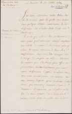 ? L.S. C�sar Henri de LA ALUZERNE Minister MARINE Roc-Nazer port CHERBOURG