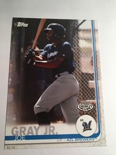 2019 Topps Pro Debut Jumbo 5x7 Joe Gray Jr. Brewers 140 06/49