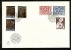 SWEDEN 1975, CHRISTMAS ART, 12TH TO 16TH CENTURY ART, Scott 1143-1148 ON F.D.C.