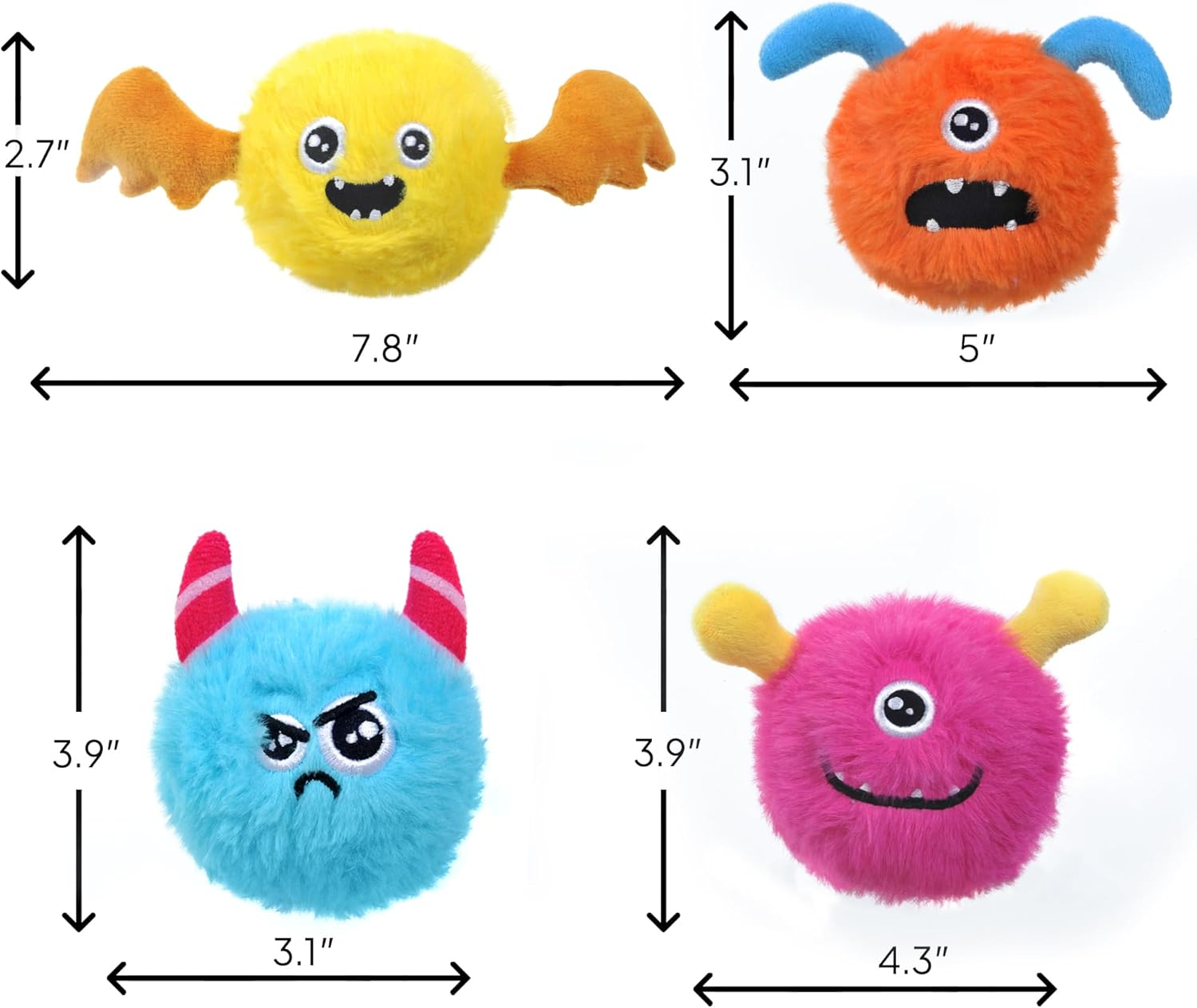 Interactive Squeaky Dog Toys for Aggressive Chewers, inside Squeaky Balls for...
