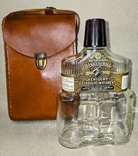 Vtg Hannah & Hogg Empty Whiskey Bottle with L...