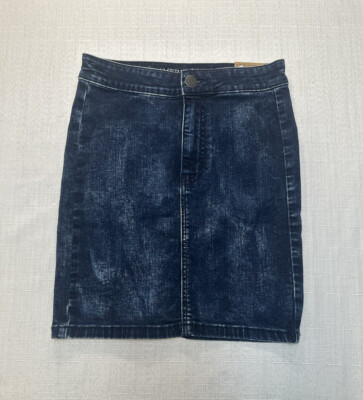 *NWT* AE American Eagle Sky High Pencil Skirt SZ 2 Super Stretch Denim Skirt