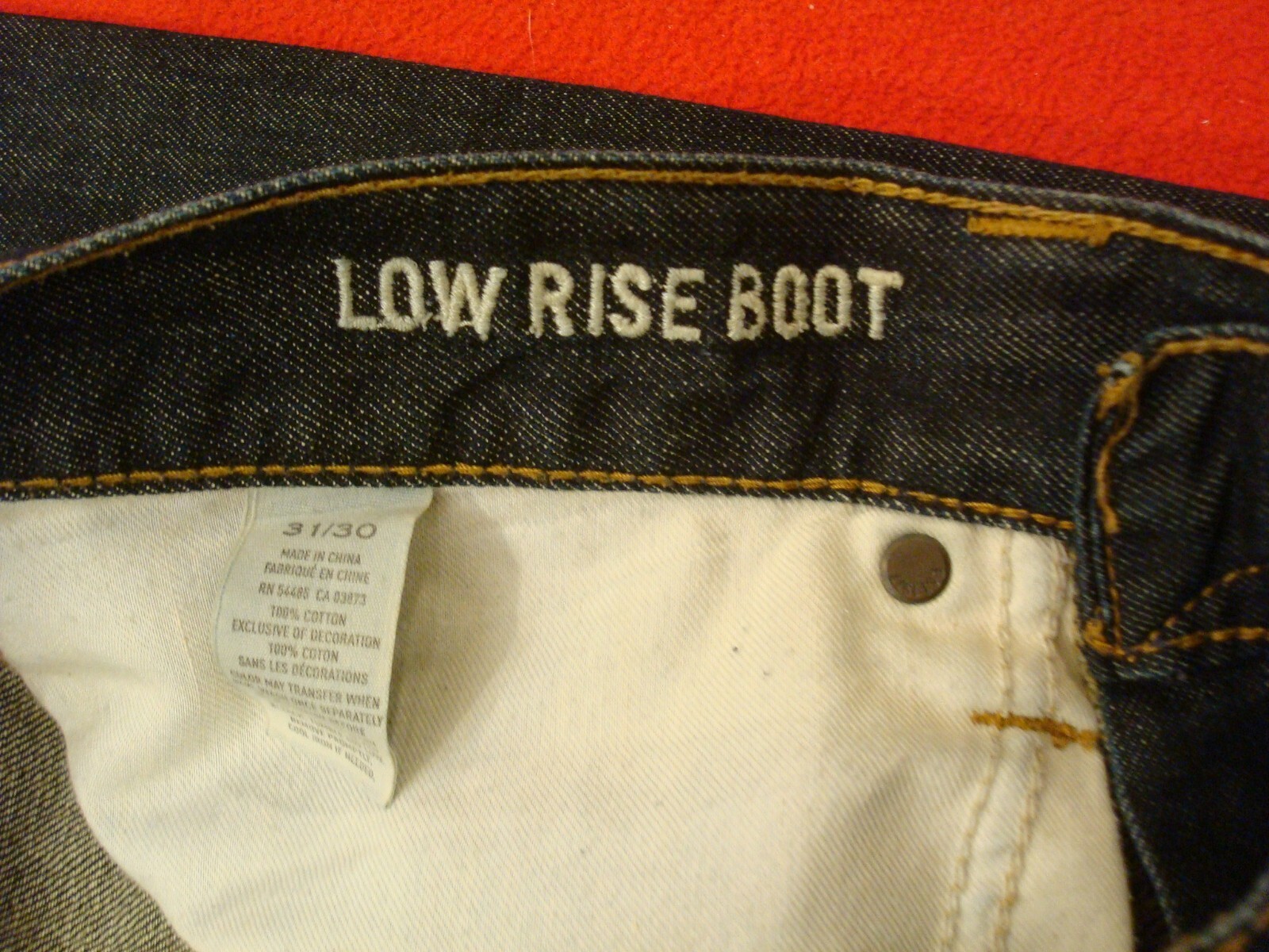 Mens American Eagle Low Rise Boot Dark Blue Jeans sz 31 X 30 eBay