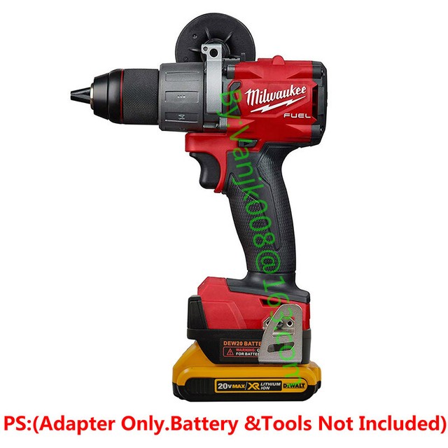 1x Dewalt 20V XR LiIon Battery Convert To Milwaukee M18 18V Drill