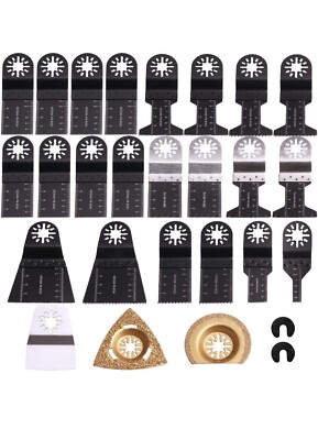 25 STCK. Universal Oszillierende Sägeblätter, Schnellspanner Oszillierend Multi Tool Kit