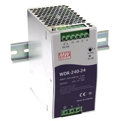 Schaltnetzteil 24V 10A 240W für DIN-Schiene WDR-240-24 MW Mean Well