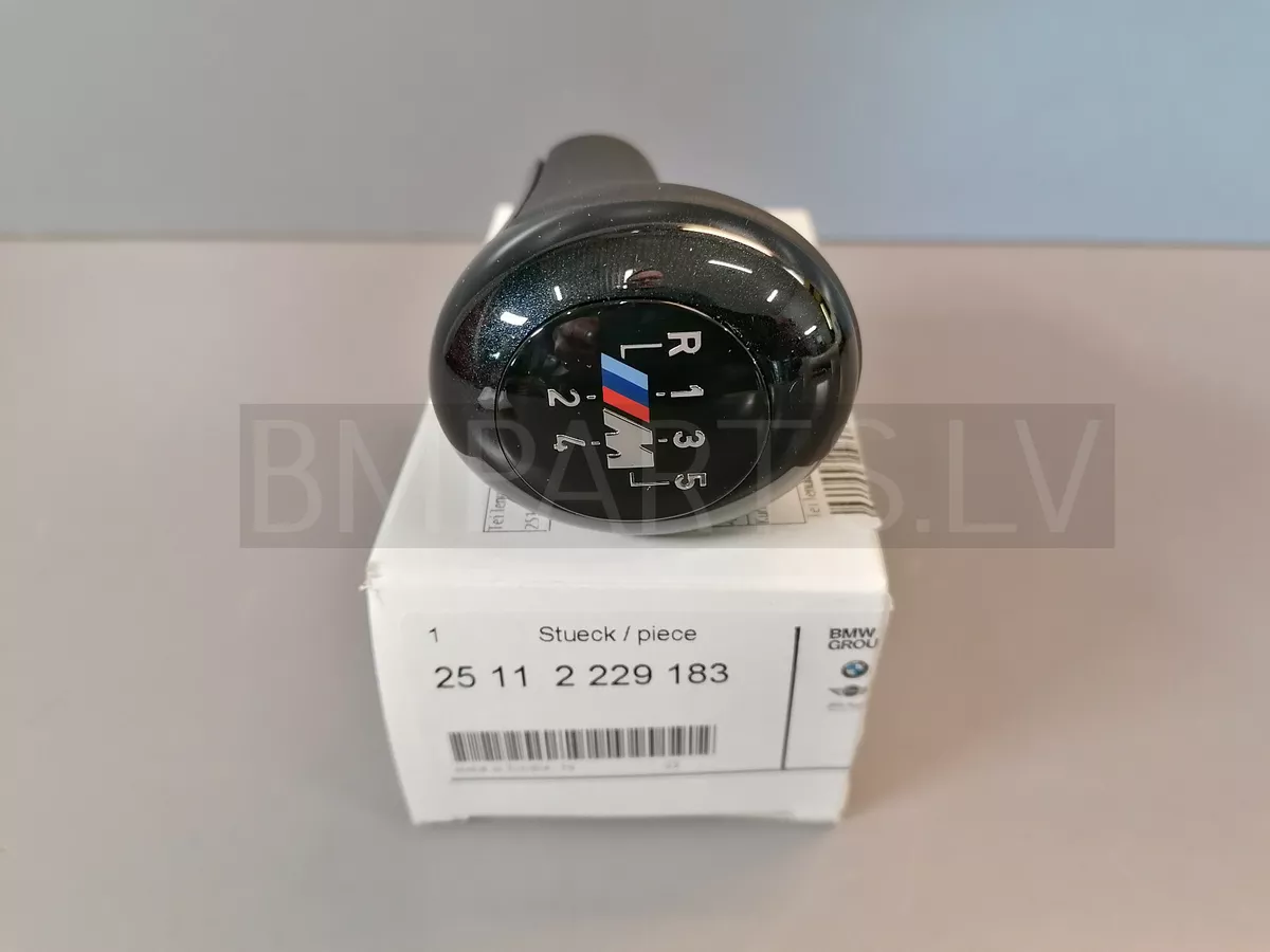 NEW GENUINE BMW E39 MANUAL GEAR SHIFT KNOB LEATHER M PLAGUE 5 