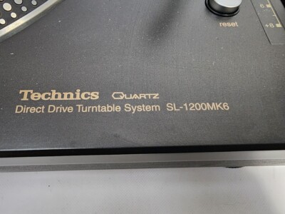 Technics SL-1200MK6 Direct Drive DJ Turntable Record player Black