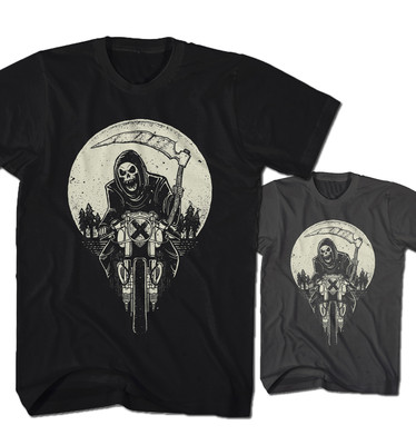 Herren T-Shirt Grim Rider Rock Der Tod Skelett Spiel Game Neu S-5XL GR9316