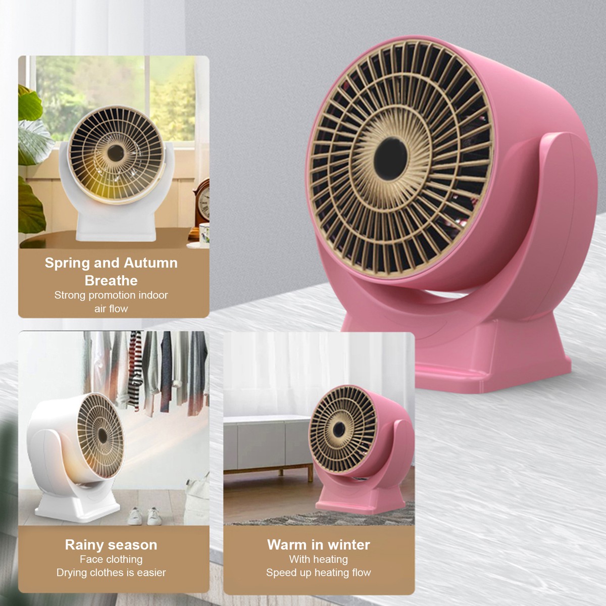 Space Heater Energy-saving Safe to Use Desktop Personal Space Mini Heating  Fan 2 | eBay