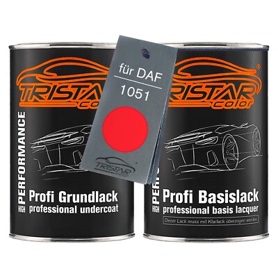 Autolack Set Dose spritzfertig für DAF 1051 Coca Cola Rood Grund Basislack 2,0L