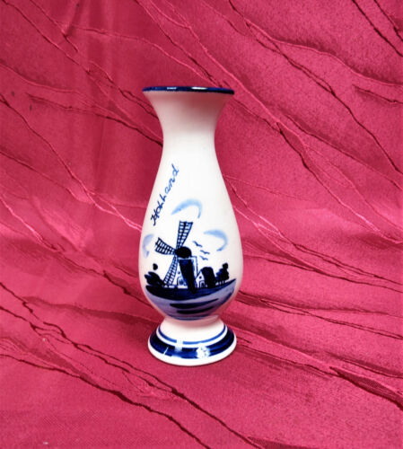 Vase Delft blaue Farbe Handarbeit Holland - Bild 1 von 3