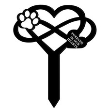 Pet Grave Markers for Dogs Cats, Waterproof Pet Grave Stake Decorations for C...