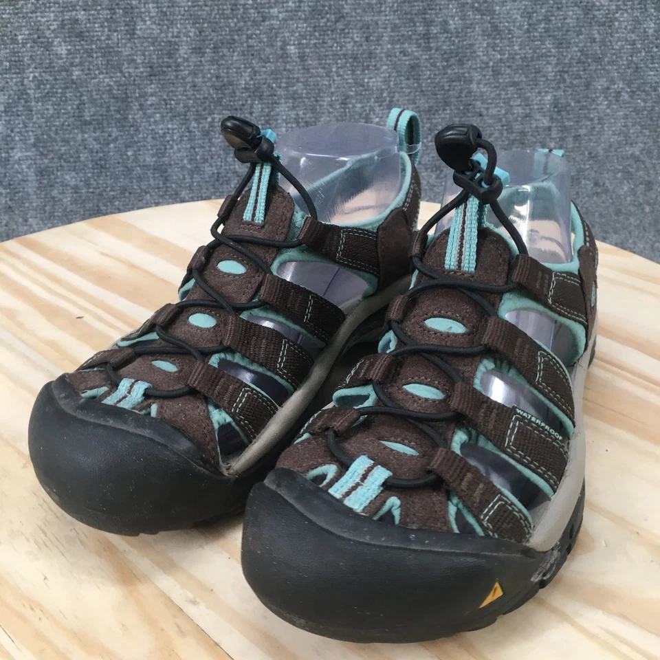 Keen Sandals Womens 8 Newport H2 Sporty Closed Toe Fisherman Brown Teal Fabric - Image 4 of 4