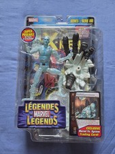 Marvel Legends Iceman ToyBiz Series VIII 6    Posable Action Figure w  Comic Book